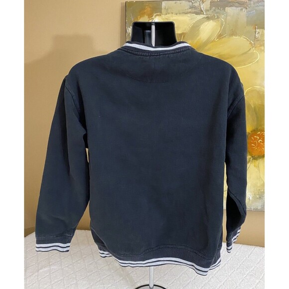 Vintage Levi’s Embroidered Red Logo Black V Neck Sweatshirt Men’s Size Large - Picture 8 of 13